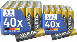 VARTA Batterien Mischpack 80 Stück, AA 40 Stück + AAA 40 Stück ⚡🔋