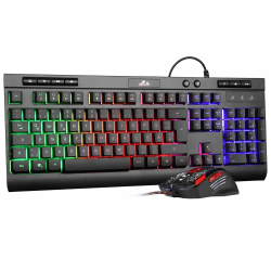Rii Maus und Tastatur Gaming Set mit RGB und Deutsches QWERTZ Layout 🎮🌈