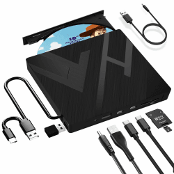 🔥 Externes CD DVD Laufwerk USB 3.0 Typ-C 🎉 Portable RW Brenner 🚀