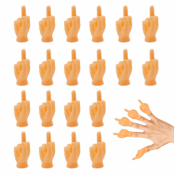 ChAusa 20 Stück Tiny Hands Mittelfinger Puppen 🎭🃏