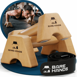 BARE HANDS Liegestützgriffe aus Holz 🌟 Calisthenics Equipment 🤸‍♂️