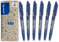 🖊️🌈 PILOT FriXion Ball 0.7 Set - 6 Stück Blau - Radierbare Tintenroller 0,4mm