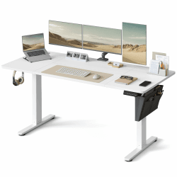 SONGMICS Höhenverstellbarer Schreibtisch elektrisch, 160 x 70 cm 🌟 Deal des Tages 🌟
