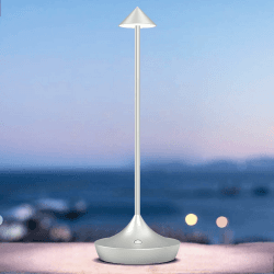 LED Tischlampe Kabellos Akku, Tischleuchte Kabellose 6000mAh, Aluminium, Modern, Dimmbar, Wasserdicht 🎁