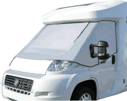 🚐 Außen Thermofenstermatte Silber Thermoschutz Abdeckung für FIAT Ducato, Peugeot Boxer, Citroen Jumper X250/290 von 2006-2024 Wohnmobil Abdeckung Sonnenschutz 🌞