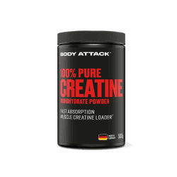 Body Attack Creatin Monohydrat 500 g Pulver - Made in Germany 🇩🇪