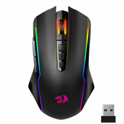 Redragon Gaming Maus Kabellose,RGB 2.4G/USB-C/Bluetooth Maus