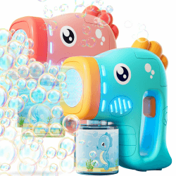 Seifenblasenmaschine Kinder 2 Pack, Automatische Seifenblasenspielzeug 1000+ Seifenblasen/Min 🌈🎉