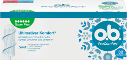 o.b. ProComfort Super Plus (32 Stück) - Tampons für sehr starke Tage 🩸