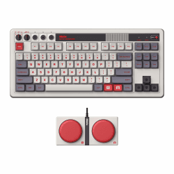 8Bitdo Retro Mechanische Tastatur 🎮 Bluetooth/2.4G/USB-C 🎹 Gaming Tastatur mit 87 Tasten