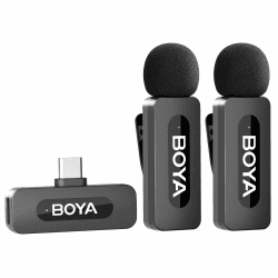 🎙️ BOYA BY-V20 USB-C kabelloses Mikrofon - Mini-Ansteckmikrofon für YouTube, Podcast, Vlogging 🎥