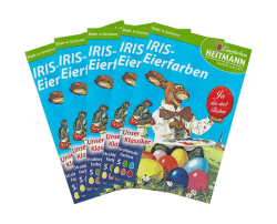🥚🎨 Heitmann Eierfarben 4102AMZ - Iris Eierfarben zum Kochen, 5er Set 🎨🥚