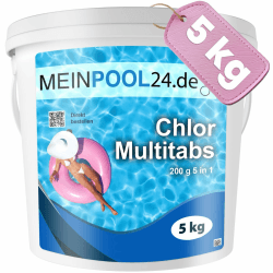 MEINPOOL24.DE Chlor Multitabs 5 in 1-200 g Tabs Multi Chlortabletten 🏊‍♂️
