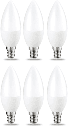 Sonderangebot: Amazon Basics E14 LED Lampe, Kerzenform, 5W (ersetzt 40W), klar, dimmbar, Warmweiß, 6Stück 🌟