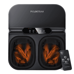 👣 Mountrax Fußmassagegerät Elektrisch mit Wärmefunktion | Shiatsu Fussmassagegerät für Plantarfasziitis