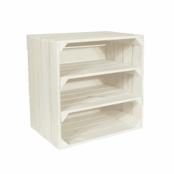 🍷🌟 Weinregal Wino aus Holz - Weiß 2X Regal Holzkiste 🌟🍷