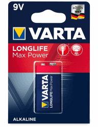 🔋🔥 VARTA Batterien 9V Blockbatterie, 1 Stück, Longlife Max Power, Alkaline