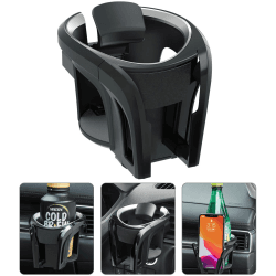 Universal KFZ Auto Getränkehalter/Becherhalter Handyhalterung/Multifunktion 2 in 1 Flaschenhalter Kaffee Handy Halterung Verstellbare Auto Lüftungshalterung (Silber) 🚗🥤📱