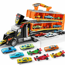 🏎️ JOYIN Transporter Truck Spielzeugautos für Jungen ab 3 4 5 6-12 🚚