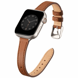 🌟 Elegantes Lederarmband für Apple Watch Serie 10 - Braun&Polarstern 🌟