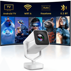 Mini Beamer mit Android OS & WiFi6 🎥🔊