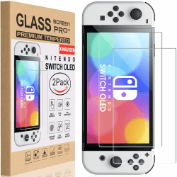 XINRUISEN 2-Stück Panzerglas Schutzfolie für Nintendo Switch OLED