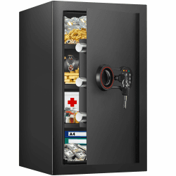 🔒🏠 75L Großer Safe Tresor Feuerfest für Zuhause! Digitales Zahlenschloss 🔒🏠