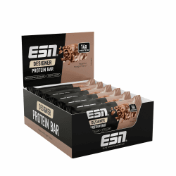 ESN Designer Bar Box, Hazelnut Nougat, 12 x 45 g - Protein-Snack