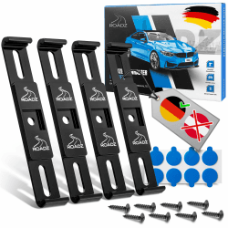 ROADZ® Kennzeichenhalter Rahmenlos - [werbefrei & legal] 🚗🔒