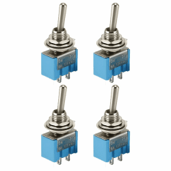 🔌 Powice 4X Kippschalter 12V Miniboot 2-Poliger Schalter 12V 12V/230V Schalter - Hochwertig und langlebig