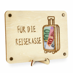 🎁 TAKULA Geldgeschenk Reisekasse Spardose Koffer Reisegutschein Geschenk