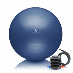 🏋️‍♀️ Gymnastikball Sitzball Trainingsball mit GRATIS E-Book und Pumpe 🎈 Fitness, Yoga, Büro-Stuhl