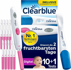 🤰🔵 Clearblue Ovulationstest Digital und Schwangerschaftstest - Finde deine 2 Tage mit maximaler Fruchtbarkeit