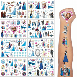 Elsa Tattoo Kinder - Frozen Temporäre Tattoo Aufkleber Set 👑