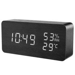🕒🌿 Neueste Digitaler Wecker: Ankilo Hölzerne Multifunktionswürfel-LED-Uhr mit Sprachsteuerung