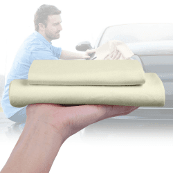 Fensterleder Auto Reinigungstuch, 2 Stück Autopolierleder 🦌