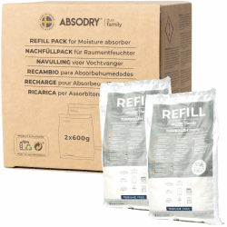 🌬️ AbsoDry - Luftentfeuchter Nachfüllpack 2x600g 🌿