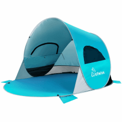 🌞🏖️ WolfWise Strandmuschel Pop-Up Zelt mit UV-Schutz 50+ - Top Angebot!