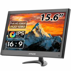 15,6 Zoll Tragbarer Monitor LED 1920x1080P mit integrierten Lautsprechern 🖥️🔊