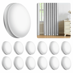 🚿🪞 12 Paar Duschvorhang Magnet, Vorhang Beschwerer Outdoor - Weiß