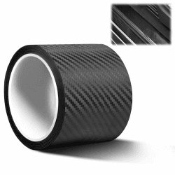 Autofolie Schwarz Carbon 10cm*3m - Universal Lackschutzfolie Auto