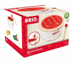 🥁 BRIO Kleinkindspielzeug - Trommel - Kleinkindspielzeug ab 18 Monaten 🎶