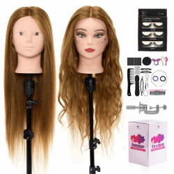 Neverland Beauty 71 cm Trainingskopf mit 60% Echthaar 💇‍♀️🎁