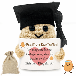Bachelor Abitur 2025 Geschenke Positive Kartoffel 🥔 Glücksbringer