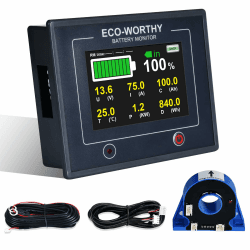 Angebot: ECO-WORTHY Batterie Monitor 200A 12V/24V/36V/48V 🌞🏕️