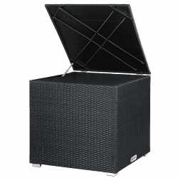 🌿🌞 Casaria® Auflagenbox Kissenbox 318 L | XXL Garten Aufbewahrungsbox | Wasserdicht & Wetterfest | Schwarz