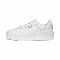 👟🔥 PUMA Damen Carina Street Sneaker 39 EU Weiß/Gold - 50% Rabatt! 🎉