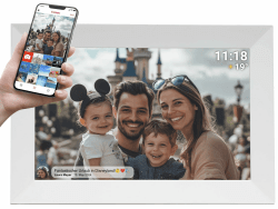 Denver PFF-1024WHITE Digitaler Bilderrahmen 25,7 cm (10,1 Zoll) mit Wi-Fi 📸🖼️