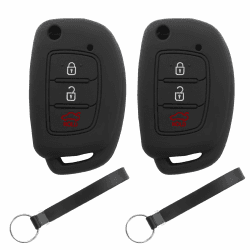🔑 Autoschlüssel Silikon Hülle für Hyundai 3-Tasten Autoschlüssel Klapp 🚗