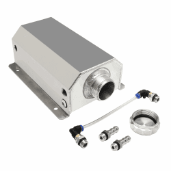 🚗 Universeller Kühlerreservoir Überlauftank 2L aus poliertem Aluminium 🌡️